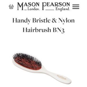 Mason Pearson Handy Bristle & Nylon Brush Ivory White